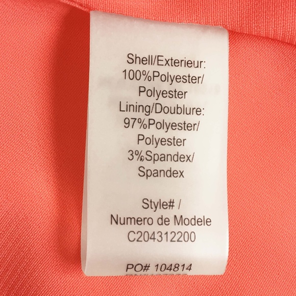 ALICE + OLIVIA Bright Coral Pleated Skirt - Picture 9 of 11